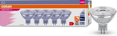 Produktbild von 5er Pack Osram LED Spot STAR MR16 36° 3.4W warmweiss GU5.3 4099854042881 wie 20W dimmbar
