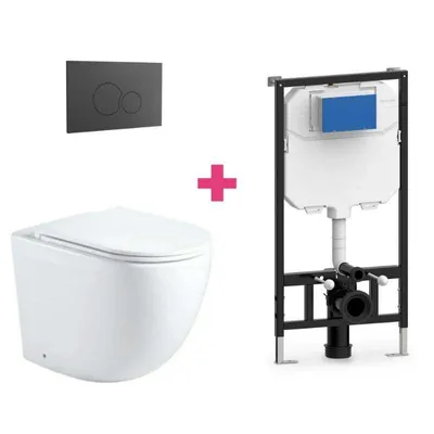 Produktbild von Wand-WC GENOVA Komplett-Set weiß