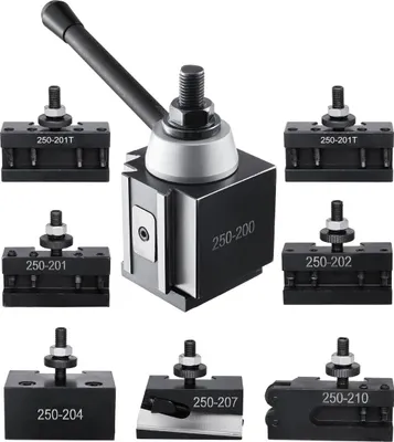 Obrázek produktu pro Sada rychloupínacích nástrojových držáků, 8 ks, pro mini soustruhy 10"-15"