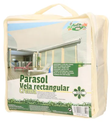 Produktbild von Schattentuch - Rechteck - Creme - 3 x 4 m