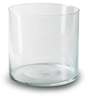 Produktbild von Glasvase Zylinder MARACANA H. 19cm D. 19cm rund transparent Jodeco