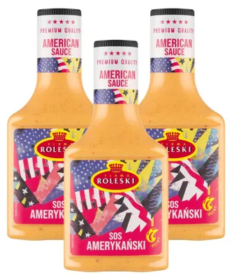 Produktbild von Roleski American Sauce 3x 305g - pikante Burgersauce mit Zwiebeln & Chili