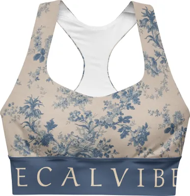 Produktbild von DECALVIBES Longline Sports Bra Sport BH Ultimate Pastell Plants - XL