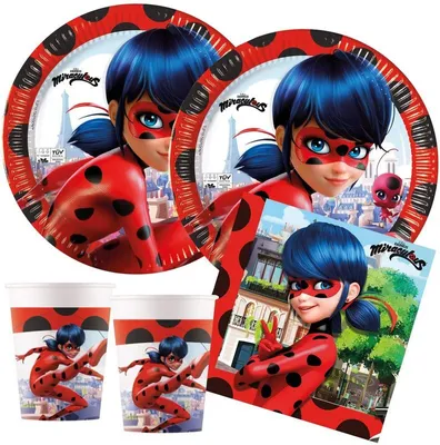 Produktbild von Miraculous Ladybug & Cat Noir Kinderpartyset