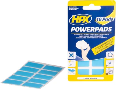Zdjęcie produktu dla Dwustronne podkładki mocujące HPX (10 sztuk) 20 mm x 40 mm