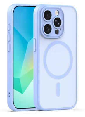Zdjęcie produktu dla TelForceOne Mag Matt, Pokrowiec, Apple, iPhone 15 Pro, 15,5 cm (6.1"), Jasny Niebieski