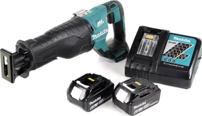 Produktbild von Makita DJR 187 Akku Reciprosäge 18 V Brushless Säbelsäge + 2x 6,0 Ah Akku + Ladegerät