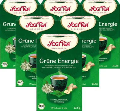 Produktbild von 6 xYOGI TEA Grüne Energie | 6 x 30,6g