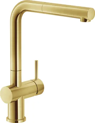 Immagine prodotto di KeraDomo Armatur LIVE in finitura oro opaco, con beccuccio estraibile / Systemceram