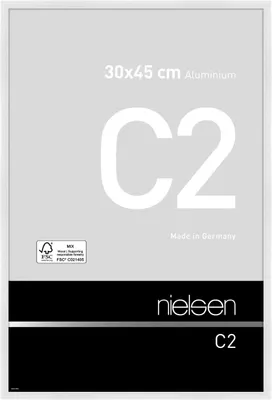 Produktbild von nielsen Aluminium Bilderrahmen C2, 30x45 cm, Weiß Glanz