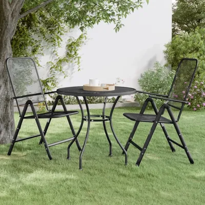 Produktbild von Möbel Gartentisch Ø80x72 cm Streckmetall Anthrazit - Gartentische 317343