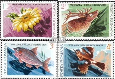 Produktbild von Briefmarken Rumänien 1984 Mi 4031-4034 (kompl.Ausg.) postfrisch Umweltschutz