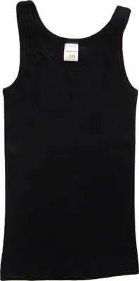 Produktbild von HERMKO 2000 Mädchen Unterhemd aus 100% Baumwolle, Farbe:schwarz, Größe:92