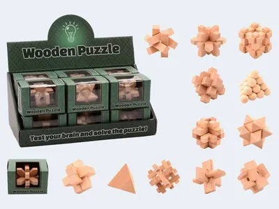 Produktbild von Holzpuzzle Brainteaser Serie 9 ab 8 Jahren