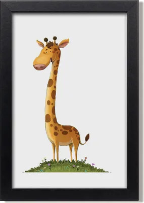 Produktbild von Bild 20x30 MDF-Rahmen, Wandkunst Giraffe