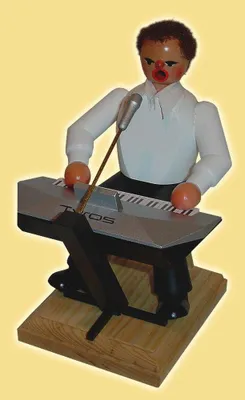 Produktbild von Räuchermann Keyboardspieler Höhe= 21cm NEU