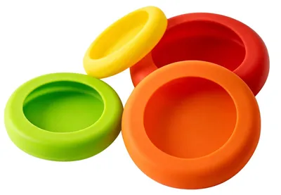 4 elastische Silikondeckel, wiederverwendbar, 7-10 cm