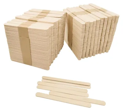 Bastelholz 1000 Stück, 114 x 10 x 2 mm, Birkenholz, natur