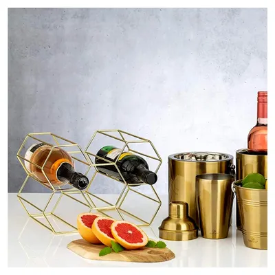 Produktbild von Weinregal, goldfarben