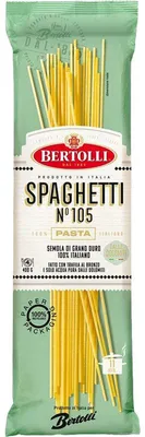 Produktbild von Bertolli Spaghetti No. 105, 400g – Italienische Hartweizengrieß-Spaghetti, authentisch & schnell