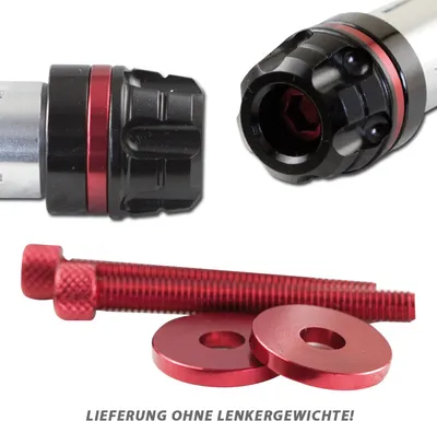 Produktbild von Zierring + Schraube rot eloxiert Magic