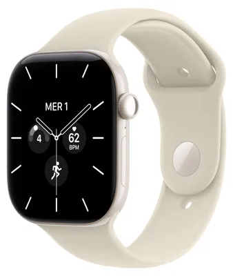 Image de Apple Watch Series 12 OLED 46 mm Numérique 416 x 496 pixels Écran tactile 5G Blanc Wifi GPS (satellite)