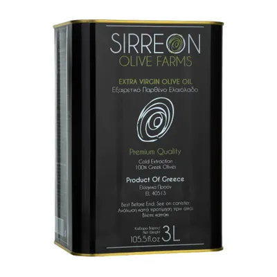 Produktbild von Sirreon Extra Natives Olivenöl – – Säuregehalt 0,4% – Extravergine Olivenöl – 3000 ml