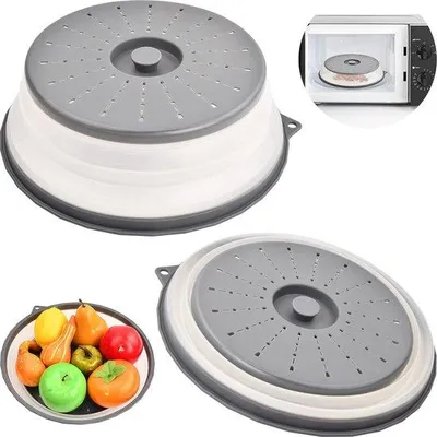Obrázok produktu pre Famanu kryt na magnetrón do mikrovlnnej rúry, 2 kusy, skladací, s háčikmi - na skladovanie potravín