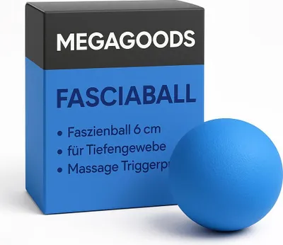 Produktbild von Faszienball 6 cm für Tiefengewebe Massage Triggerpunkt Schmerz DE.