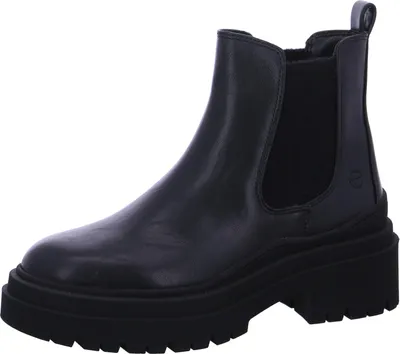 Produktbild von Tamaris Damen Stiefelette vegane Chelsea-Boots mit weichem Fußbett 1-25426-45, Größe:39 EU, Farbe:Schwarz