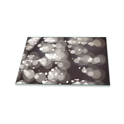 Produktbild von Herdabdeckplatte Glaskeramik 80x52 Abstrakt Schwarz Abdeckung Glas Spritzschutz Deko