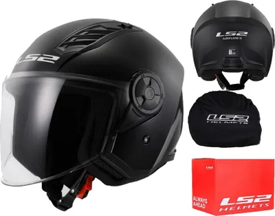 Zdjęcie produktu dla Kask Ls2 Of616 Airflow Ii Solid Black Rozm Xl (61-62)