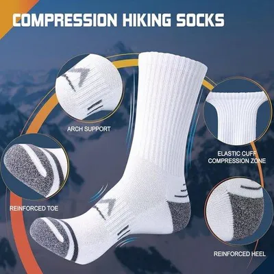 Produktbild von Famanu Wandelsocken Gepolstert – Atmungsaktiv und Bequem – Ideal für Trekking, Laufen und Arbeiten – 3 Paar