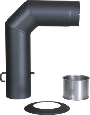 Produktbild von Winkelrohr-Set Senotherm gussgrau 120 mm
