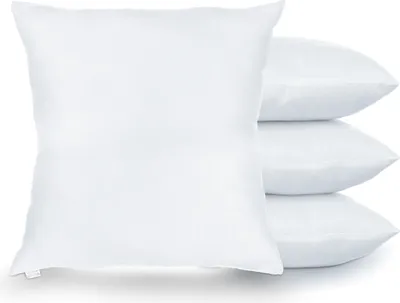 Produktbild von 4er Set Kopfkissen 40x40 cm Kissen weiche Mikrofaser Kissenfüllungen Innenkissen Füllkissen Füllung