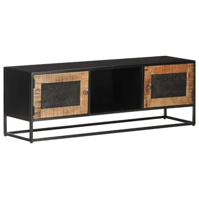 Zdjęcie produktu dla Szafka pod TV, 120x30x40 cm, surowe drewno mango