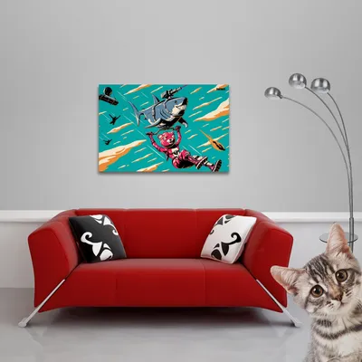 Obrázek produktu pro Fortnite - Plakát - Laserový žralok + 1 Ü-Plakát o velikosti 61x91,5cm