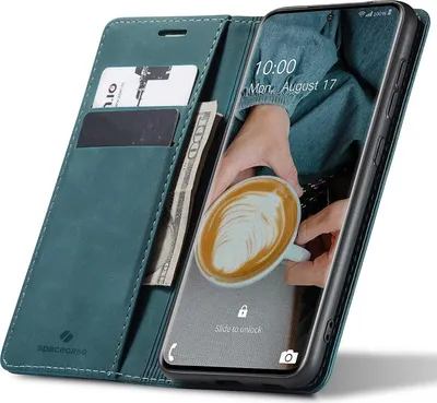 Obrázek produktu pro Pouzdro s klopou na telefon SPACECASE Wallet pro Galaxy S20 Modrá