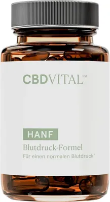 Produktbild von CBD VITAL - Blutdruck-Formel | 60 Kapseln | Kalium, Vitamin C, B6, Magnesium