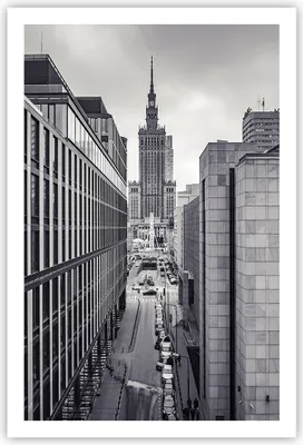Produktbild von Poster - Poster ohne Rahmen - Warschau Palast Kultur - 61x91,5 cm - Wand Bild - Wanddeko - Wandbilder - Kunstposter - Wandposter - Bilder - Kunstdruck - Wanddekoration - Wandbild - P2XPA61x91-4382