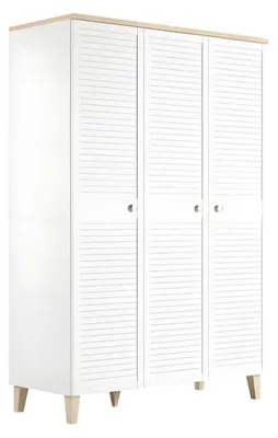 Immagine prodotto di Armadio moderno in legno bianco per camera da letto e soggiorno