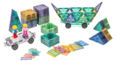 Immagine prodotto di MagGenius Blocchi da costruzione magnetici glitterati 110 pezzi
