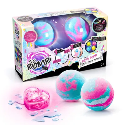 Zdjęcie produktu dla SO BOMB Świecąca kula do kąpieli 2-pak