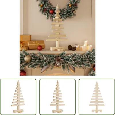 Obrázek produktu pro The Living Store Dřevo na zdobení vánočních stromků 60 cm z masivního borovicového dřeva