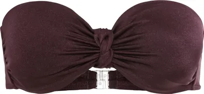 Produktbild von LSCN by Lascana Bandeau-Bikini-Top Nele aubergine Größe 34 Cup A/B