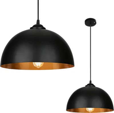 Produktbild von Jiubiaz 2er Set Pendelleuchte Lampenschirm Pendellampe Industrielle Vintage Metall E27 Hängelampe 60W Hängeleuchte Deckenlampe Ø 30cm