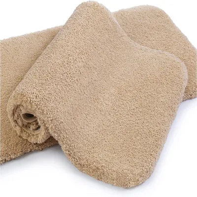 Obrázek produktu pro Koupelnová předložka, měkká, nadýchaná, protiskluzová koupelnová předložka, zesílená koupelnová předložka, superabsorpční, pratelná v pračce, rychleschnoucí, přizpůsobitelná