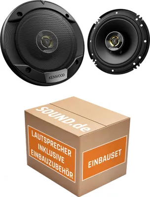 Produktbild von Lautsprecher Boxen Kenwood KFC-S1676EX - 16,5cm 2-Wege Koax Auto Einbauzubehör - Einbauset passend für VW Golf 5 - justSOUND
