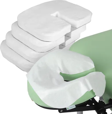 Produktbild von Habys Einwegauflage für die Kopfstütze der Massageliege, Nasenschlitztücher,  Kopfstützenbezug, Unterlage, U Form, 400 Stück, 27x35cm