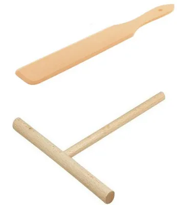 Produktbild von 2 tlg. Set Crepes Verteiler und Wender aus Buchenholz